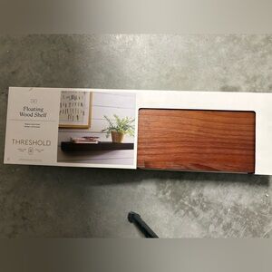 Walnut Floating Wood Shelf